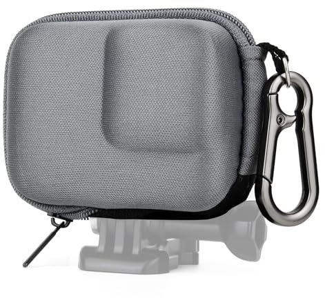 GEPULY Mini Camera Bag Hard Carrying Case Small Protective Bag for Action Camera Portable Travel Storage Case for GoPro Hero 13 12 11 10 9 Black