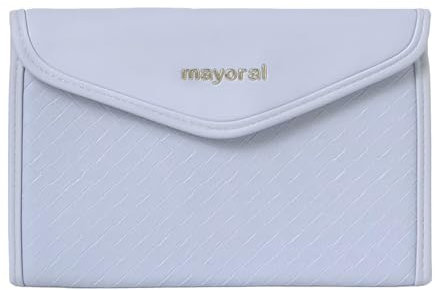 Mayoral - Portadocumentos trenzado bebé - Estiloso diseño con compartimentos interiores (Cielo 047)