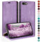 HUOUH for iPhone SE 2022/7/8/SE 2020 4,7 Wallet case with RFID Blocking PU Leather,Credit Card Holder,Flip Folio Book Phone cases Shockproof Cover Women Men for Apple 7 Light Purple