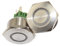 SFNGXXAG 30mm Stainless Steel Ring lamp 6v 12v 24v 220v Green White Yellow red momentary led pushbutton Switch(White,12v)