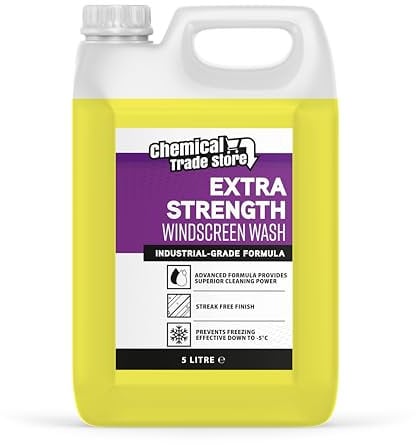 Chemical Trade Store - All Seasons Screenwash 5 Litre - Ready to Use Windscreen Fluid - Streak-Free Formula for Dirt & Grime - Prevents Freezing
