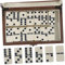 BCOATH Antiker Dominoes Spielset Mit Holzbox Retro Gesellschaftsspiel Für Partys Und Freizeit Für Freunde Und Familie