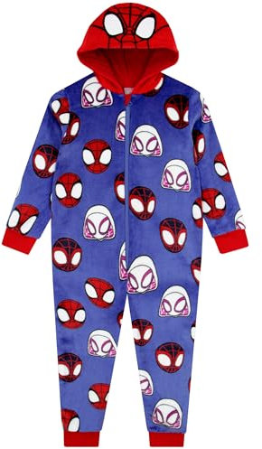 Marvel Spidey And His Amazing Friends Boys Onesie | Fleece Onesies For Boys | Spiderman Onesie | Blue 2-3 Years