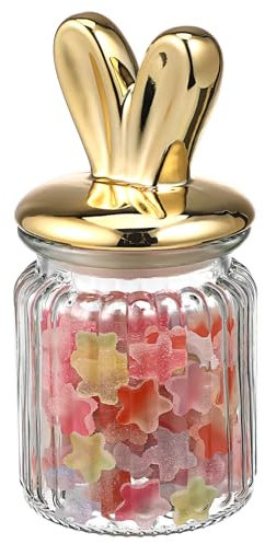 Alipis 1stück Ear Lebensmittel Aufbewahrungsglas Mit Dichtung Für Snacks Und Küchenorganisation Dekorativer Behälter Für Süßigkeiten Und Zutaten