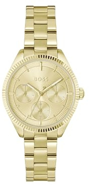 BOSS Multi Zifferblatt Quarz Uhr für Damen Kollektion SAGE Sport mit Edelstahlarmband – Erhältlich in Silber, Gold oder Bicolor
