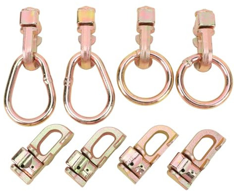 L O Ring Bolder Fitning, Kohlenstoffstahl L -Schienenschienen -Krawatte für Van Trucks Busse und Anhänger Ideal für Camping -Gadgets