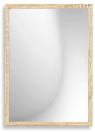 Infantasie 'Claudia' Wandspiegel 80x180 cm Spiegel mit Rahmen | Eiche Sonoma | Moderner Ganzkörperspiegel mit Rahmen | Inkl. Wandmontagematerial - Montage vertikal oder horizontal