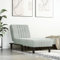 Teenpull Chaiselongue Hellgrau Samt, Verstellbar, Einzel-Loungesofa für Wohnzimmer, Schlafzimmer, Bequemes Gästebett mit Robuster Konstruktion, Ideal zum Entspannen & Lesen