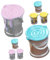 8Pcs Miniature Paint Bucket Dollhouse Paint Pots for Mini House Crafts and Decorations for DIY Miniature Landscaping and Home Decor
