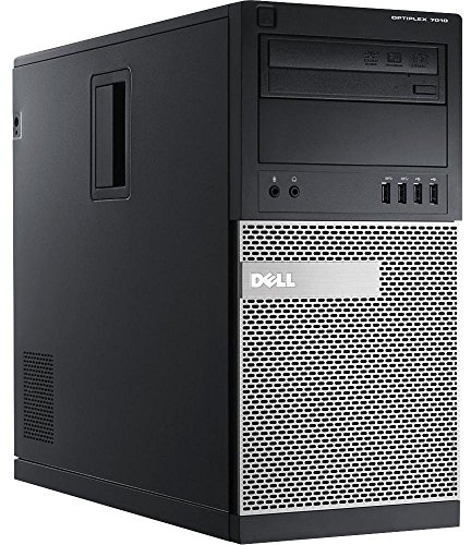 Dell Optiplex 7010 Mini Tower Desktop Computer PC, Intel Core i5-3470, 8GB RAM, 500GB HDD, WiFi, Bluetooth, US QWERTY Tastatur, Windows 11 Pro (Generalüberholt)