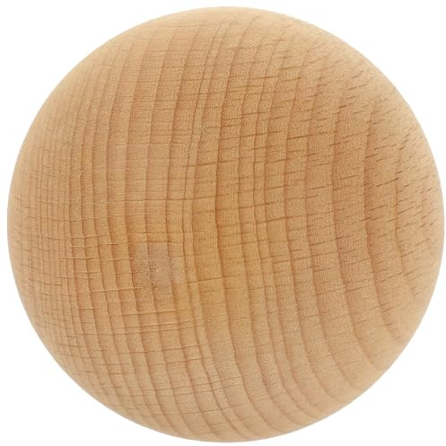 PENIKOKO Dekokugel Holz aus Unbehandeltem Holz in Beige Runde Holzkugel ohne Bohrung für Selbstgemacht Holzbastelarbeiten und Dekorative Zierkugeln zum Bemalen