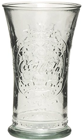 Excelsa Coca Cola Becher Vintage Cl 30, Glas, transparent, 8.5 x 8.5 x 14 cm