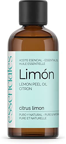 Essenciales - Aceite Esencial de Limón, 100% Puro, 100 ml | Aceite Esencial Citrus Limon