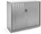 Rocada | Armario Metálico | Armario archivador Muebles Oficina | Puertas de persiana y Estantes de Altura Ajustable| Armarios con Cerradura | 120x45x105 cm - Gris