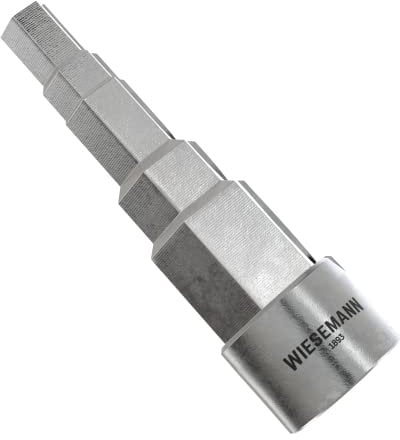 Llave escalonada universal para radiador con 5 escalones y entrada de 1/2 de WIESEMANN 1893 I 81116