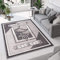 TAPISO Dream Teppich Wohnzimmer Kurzflor Grau Creme Meliert Floral Blumen Bordüre Schlafzimmer Esszimmer Küche ÖKOTEX 250 x 350 cm