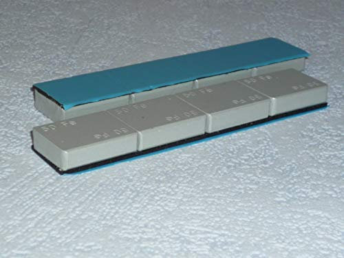 10x LKW Stahl - Klebegewichte 200g kunststoffbeschichtet, Kleberiegel, LLKW, SUV, Bus, Wohnmobil 640200-10