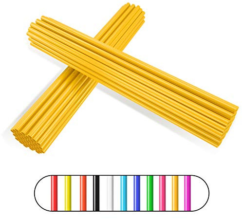 Couvre Rayon,PSLER 72 Pièces Peaux de Rayons Enjoliveurs de Jantes Housses de Protection Réutilisables pour Moto de Montagne en Fauteuil Roulant - Jaune Foncé