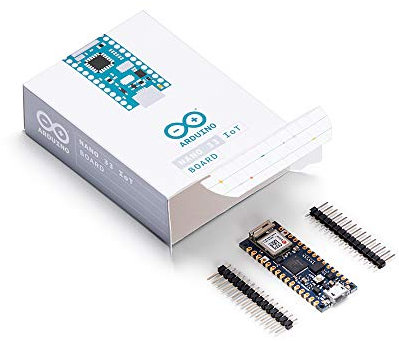 Arduino Nano 33 IoT [ABX00027] - Carte compacte avec WiFi et Bluetooth intégrés, idéale pour projets IoT, automatisation et Applications connectées avec microcontrôleur Arm Cortex-M0+ et Arduino IDE.
