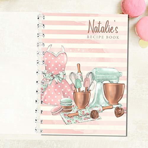 Personalised Recipe Notebook Vintage Mixer, Recipe Log, Foodie Present, A5, A4, Blank Recipe Book to Write Your Own Recipes, Recipe Book, Cooking, Bakers Gift