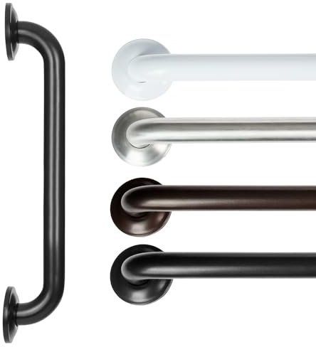 Vive Grab Bar for Bathtubs and Showers - Handicap Bathroom Safety Rail for Elderly - Wall Senior Handle for Tub, Toilet, Bath - Disability Assist Device Accessories Handrail
