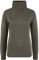 OXMO OXCarry Damen Strickpullover Troyer Grobstrick Pullover mit Troyerkragen Rippbündchen Label-Details Regular fit, Größe:XL, Farbe:Dark Grey (792890)