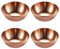 UPKOCH Mini Dipschalen Metall Edelstahl Schälchen Runde Servierschalen Saucenschälchen Gewürzschale Snack Schälchen Obstbehälter für Sojasauce Dip Roségold 4 Stück