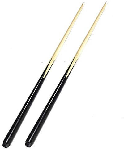 YRU 2 Stück Billard Pool Queue, Short Billard Rod 50-122 cm Snooker Tisch Queue Innen Esche Holz Billard Pool Queues(Color:90cm)