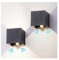 Audor Außenleuchte mit Bewegungsmelder Anthrazit 2 Pack, 12W Wandleuchte Bewegungsmelder Aussen/Innen LED Wandlampe Innen Natürliches Weiß Wasserdicht Verstellbare Aussenlampe für Garten Flur
