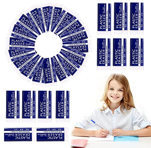 30 Stück Weicher 2B Radiergummi, Radierer, Weiße Radiergummis, Radiergummi aus Gummi für Bleistifte und Buntstifte, Schulen, Skizzen, Gemälden, Bildenden, Künsten (30pcs)