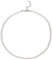 HSWYFCJY Perlenkette Damen Weiß 6mm Runden Perlen Halskette Länge 45cm Faux Perlen kette Choker Halskette für Damen und Mädchen