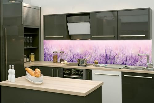 Dimex Küchenrückwand Folie Selbstklebend Lavendel 260 x 60 cm | Klebefolie - Dekofolie - Spritzschutz für Küche | Made in EU