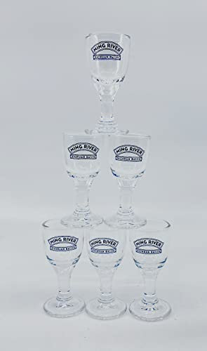 XXL-Drinks Ming River Sichuan Baiju Gläser 6 Stück Shotgläser Schnapsgläser Schnapsglas