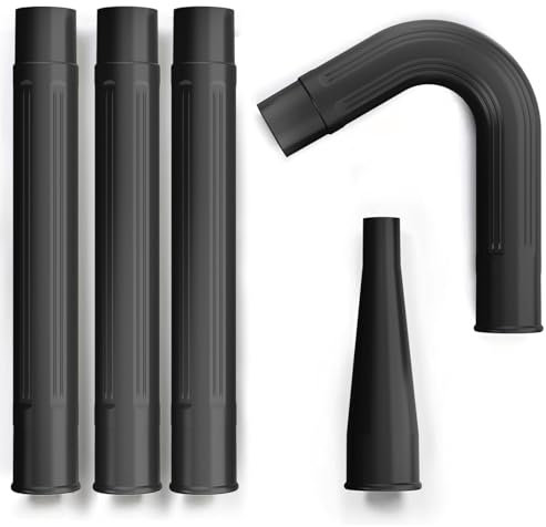 Sealegend 5-Piece Gutter Cleaning Kit Leaf Vacuum Attachment 2-1/2-inch Wet/Dry Shop Vac Accessories for Cleaning Gutter from The Ground Gutter Cleaning Tools with 3Pcs Extension Wands, Black
