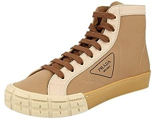 Prada Herren Braun Stoff High-Top Sneaker 2TG158 89C F0ZYR 41.5 EU/UK 7.5