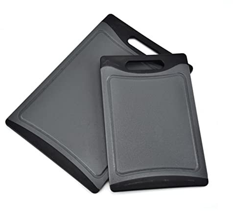 PRETYZOOM Schneidebrett Rutschfestes Schneidebrett Für Gemüse Und Fleisch Pp-schneidebrett Für Küche Schwarz Leicht Zu Reinigen Kratzfest