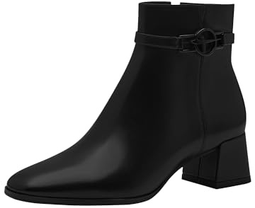 Tamaris Damen Absatzstiefelette Leder Blockabsatz