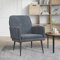 CKioict Gaming Stuhl Sessel Wohnzimmer Cocktailsessel Sessel Dunkelgrau 62x79x79 cm SamtGeeignet für Büro, Schlafzimmer, Arbeitszimmer