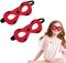XNIVUIS 2 Stück Marienkäfer Maske Rot mit Schwarzen Punkten Cosplay Maske Ladybug Mask Masken Miraculous Ladybug Maske Fasching Kopfschmuck Erwachsene Karneval Accessoires (Rot+Schwarz) (Rot+Schwarz)
