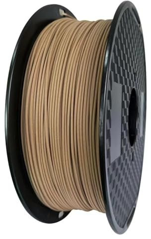Holzfilament, PLA, 3D-Drucker, 1,75 mm, 250 g/0,5 kg/1 kg, 3D-Druckmaterial, PLA, helldunkelrot, Holzfarbe, Seide ohne Blasen (Farbe: dunkles Holz, 1 kg)
