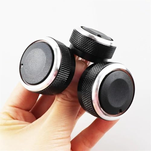 VNABIA Knopf Reparatur Aufkleber Kompatibel Mit VW Für Golf MK5 MK6 Für Caddy Für Passat Autoinnenraum Mittelkonsole Klimaanlage Bedienknopf Schalter Knopf Zubehör