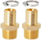 2 Stück Schlauchanschluss 1 Zoll (25mm) Messing Schlauchtülle Mit 2 Schlauchschellen (22-32mm), Schlauchverschraubung