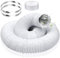 Abluftschlauch Ø125/127mm Alu Flexrohr Länge 3M PVC Alurohr Lüftungsschlauch Schlauch mit 2 Schlauchschelle Edelstahl für Klimaanlagen, Rohrventilator, Wäschetrockner (125mm)