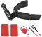 Gvblkq Elmet Support de caméra de moto, support de menton flexible pour casque, support de mentonnière pour caméra d'action, kit d'accessoires de fixation pour métrage, menton pour moto