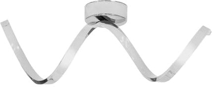 ValueLights | Chrome Single Twist Ceiling Light Integrated LED Living Room Light Fitting - IP44 Bathroom | Bathroom, Home Décor & Improvement Essential