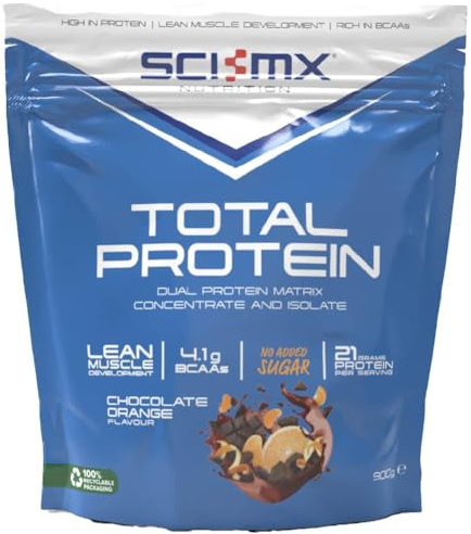 SCI-MX Total Protein Powder • Lean Muscle • Chocolate Orange Flavour • 900g