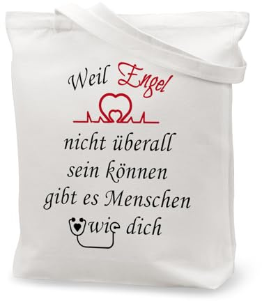 Schutzengel Geschenk,Pflegefachkraft Engel Mutmacher Geschenk für Pflegekräfte ärzte Rettungsdienst Krankenschwester Motivationsgeschenke Medizinstudent Medizinstudenten Krankenpfleger Einkaufstasche