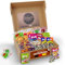 Genussleben Faschingbox mit 1000g Süßigkeiten Wurfmaterial wie Bonbons, Lollys und Fruchtgummis, Vorratsbox für Fasching Karneval