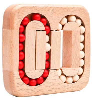 Rotierende magische Bohne Fingerspitze, hölzerne Spinnerei Magie Würfel Spielzeug zu entlasten Stress Angst, lustige Bohne Brain Teaser, Würfel rotierenden Puzzle Fidget Spielzeug (2)