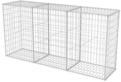 Gabion Panier à Pierres, Mur en Gabion Acier galvanisé 200x50x100 cm